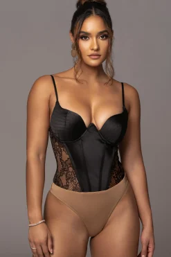 Black Incomparable Lace Bodysuit*JLUXLABEL Discount