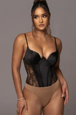 Black Incomparable Lace Bodysuit*JLUXLABEL Discount