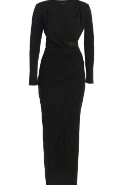 Black Jamie Plunge Maxi Dress*JLUXLABEL Sale