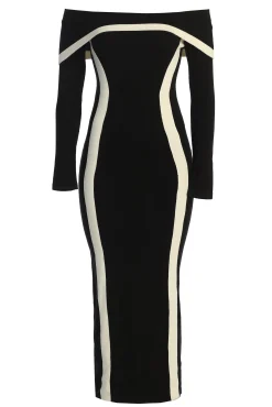 Black Janet Off Shoulder Maxi Dress*JLUXLABEL Hot