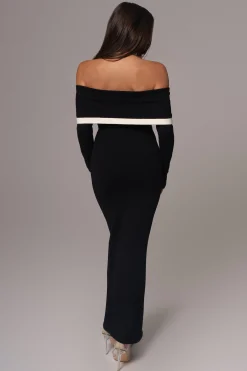 Black Janet Off Shoulder Maxi Dress*JLUXLABEL Hot