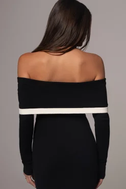 Black Janet Off Shoulder Maxi Dress*JLUXLABEL Hot