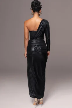 Black Kaleah Metallic Maxi Dress*JLUXLABEL Discount