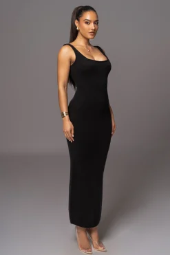 Black Karolina Knit Maxi Dress*JLUXLABEL Hot