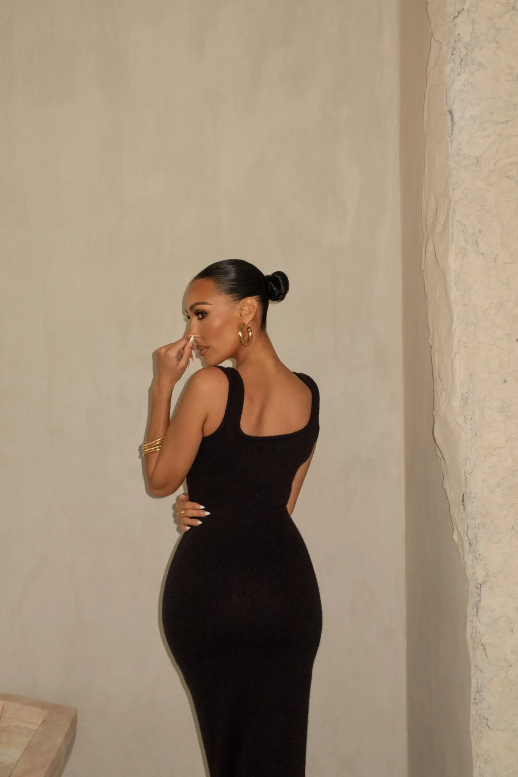 Black Karolina Knit Maxi Dress*JLUXLABEL Hot