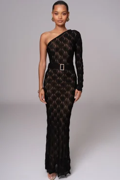 Black La Costa One Shoulder Dress*JLUXLABEL Fashion