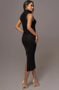 Black Leida Knit Skirt Set*JLUXLABEL Best