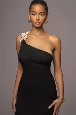 Black Luxury Living Maxi Dress*JLUXLABEL Discount