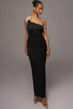 Black Luxury Living Maxi Dress*JLUXLABEL Discount