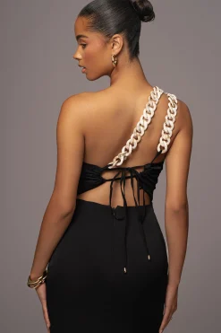 Black Luxury Living Maxi Dress*JLUXLABEL Discount