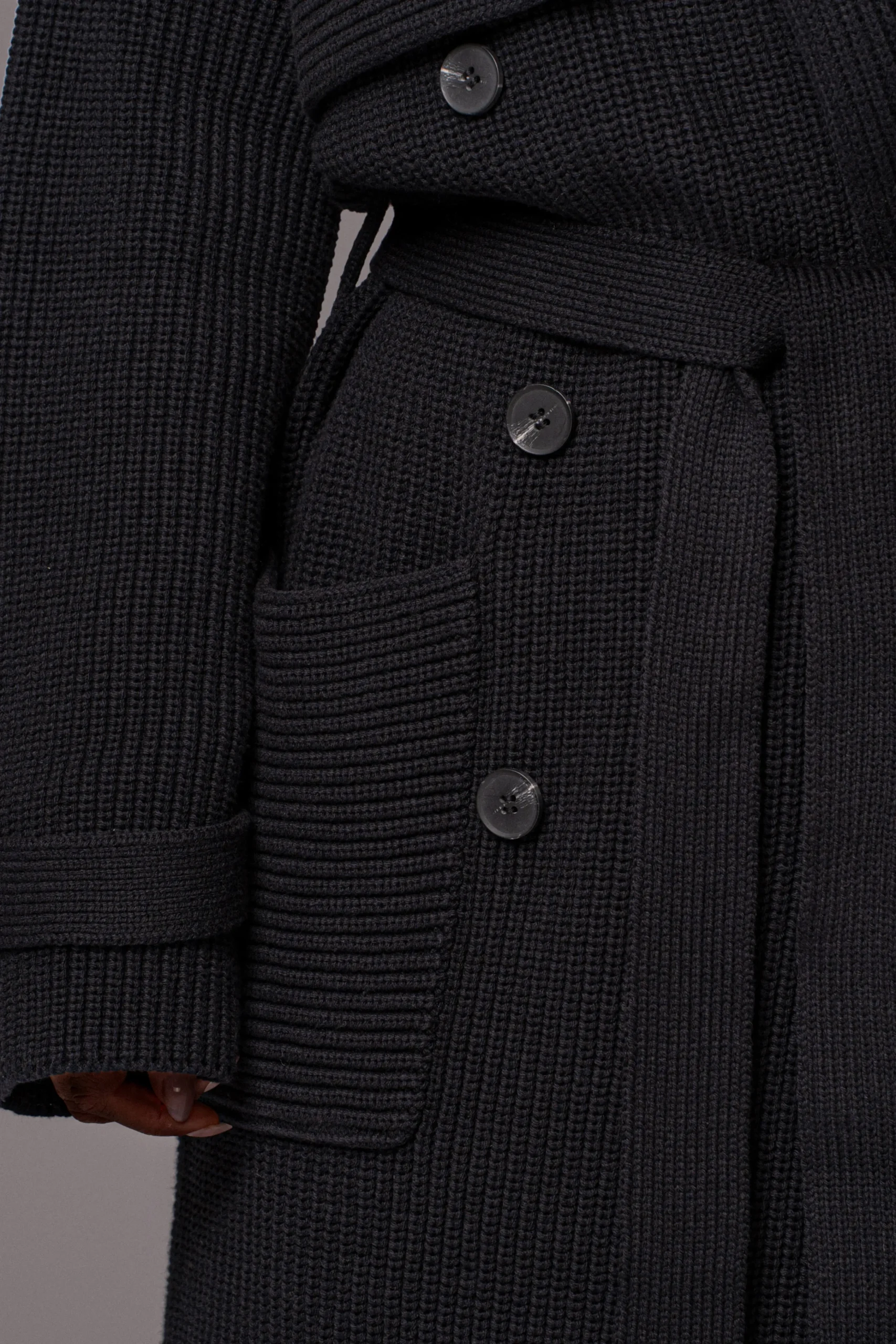 Black Maxinne Knit Coat*JLUXLABEL Hot