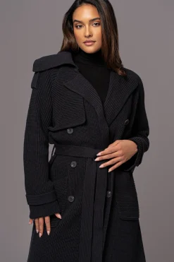 Black Maxinne Knit Coat*JLUXLABEL Hot