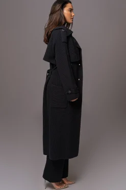Black Maxinne Knit Coat*JLUXLABEL Hot
