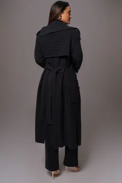 Black Maxinne Knit Coat*JLUXLABEL Hot