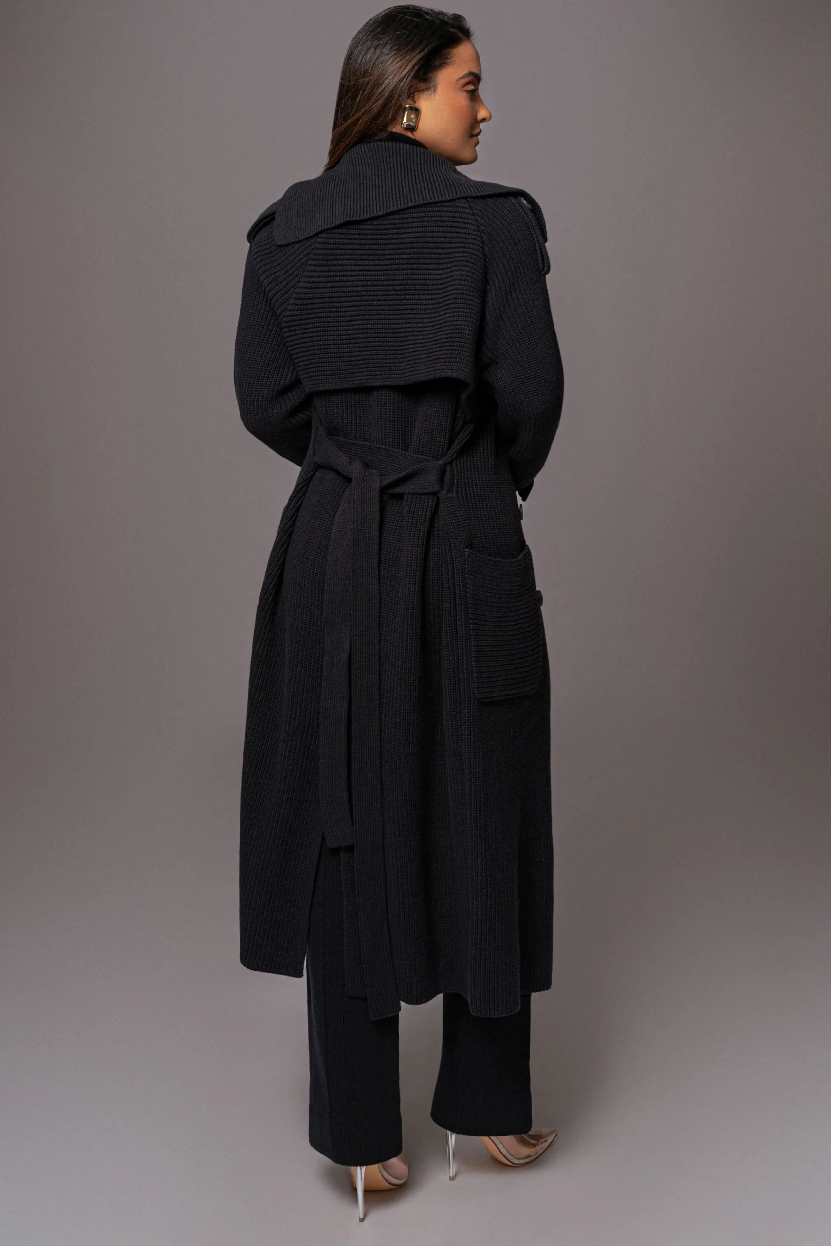Black Maxinne Knit Coat*JLUXLABEL Hot