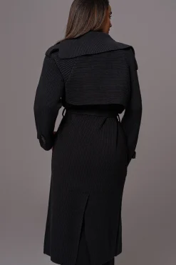 Black Maxinne Knit Coat*JLUXLABEL Hot