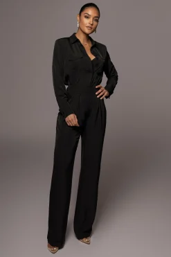 Black Misty Button Up*JLUXLABEL Clearance