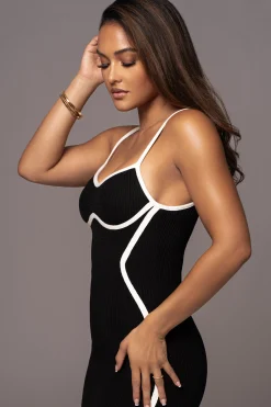 Black Model Citizen Knit Midi Dress*JLUXLABEL Sale