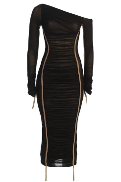 Black Monika Midi Dress*JLUXLABEL Outlet