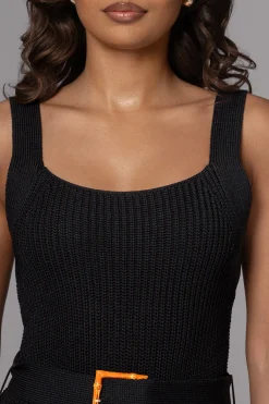 Black Moonrise Ribbed Maxi Dress*JLUXLABEL Outlet