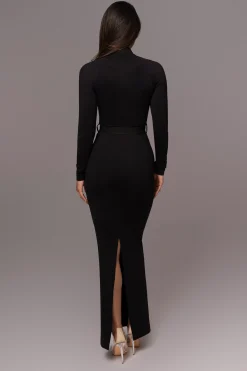 Black Movement Mock Maxi Dress*JLUXLABEL Outlet