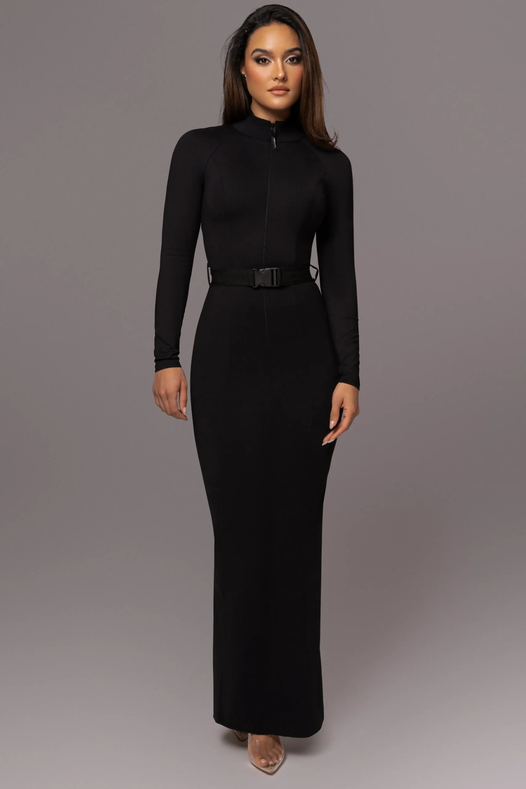 Black Movement Mock Maxi Dress*JLUXLABEL Outlet