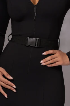 Black Movement Mock Maxi Dress*JLUXLABEL Outlet