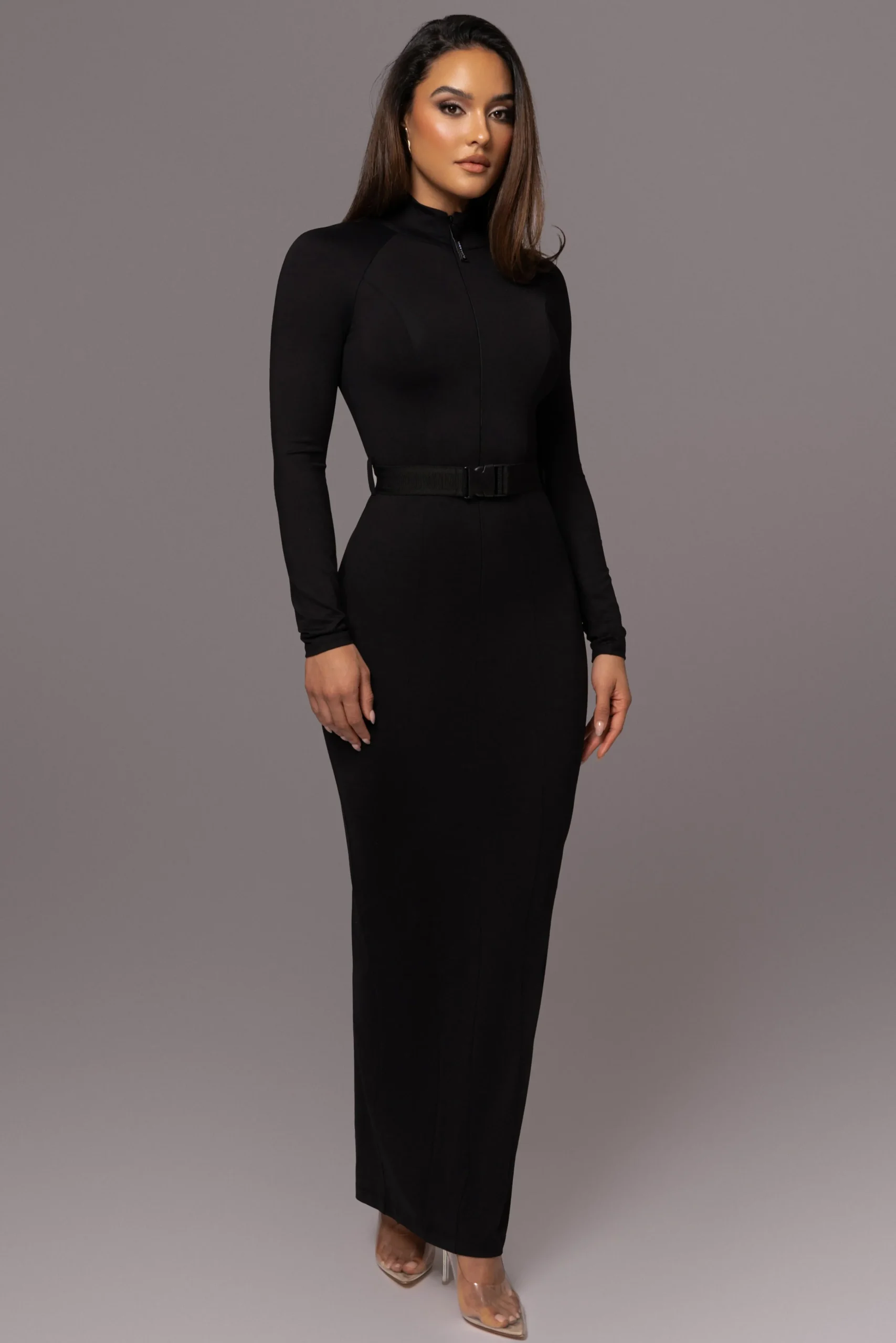 Black Movement Mock Maxi Dress*JLUXLABEL Outlet