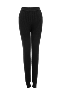 Black Naaya Ribbed Leggings*JLUXLABEL New