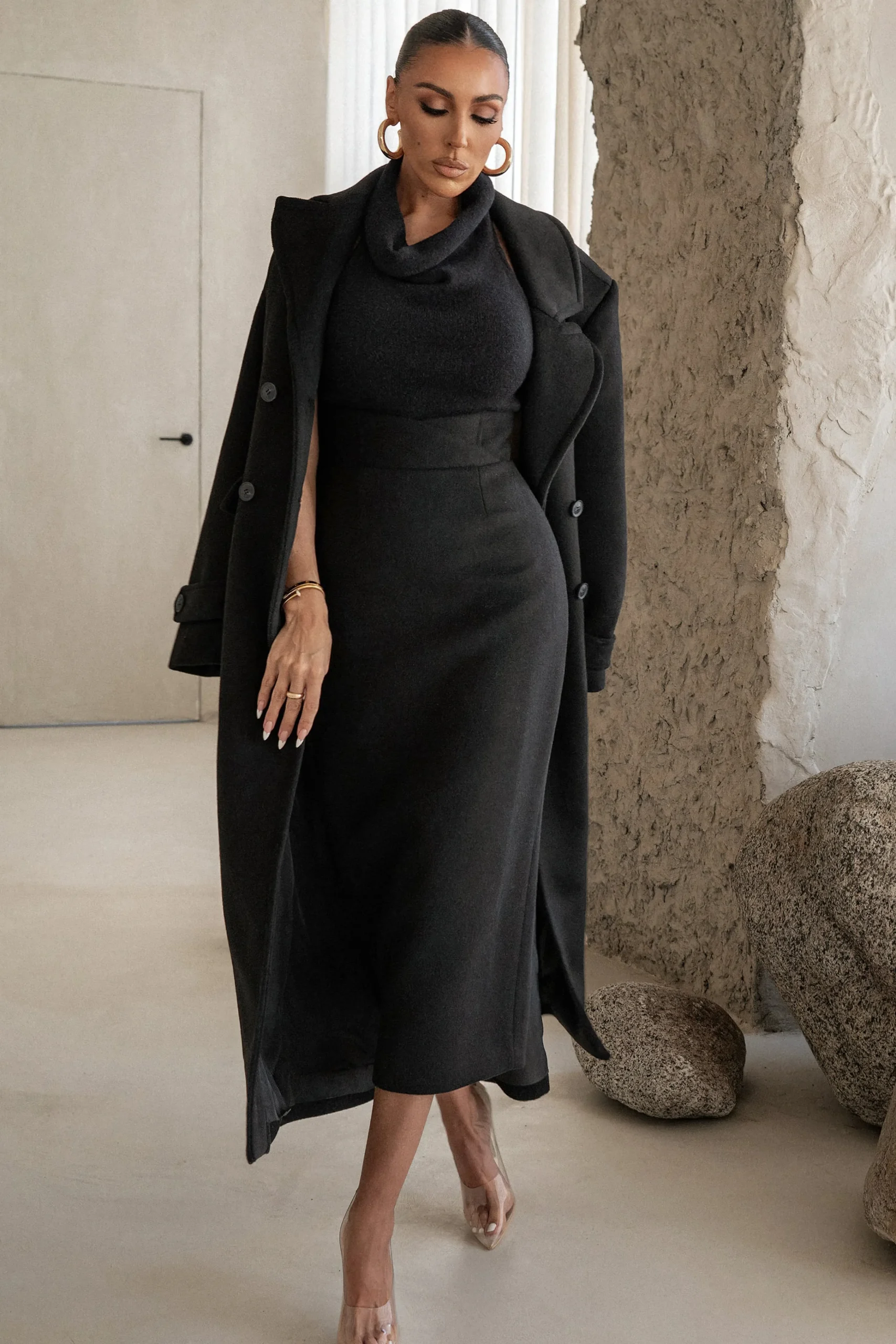 Black Nostalgia High Waist Skirt*JLUXLABEL Online