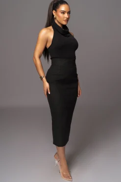 Black Nostalgia High Waist Skirt*JLUXLABEL Online