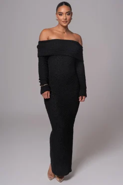 Black Olivea Knit Maxi Dress*JLUXLABEL Outlet