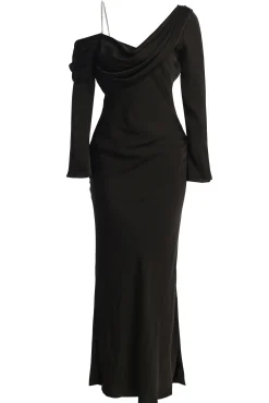 Black One And Only Satin Dress*JLUXLABEL Clearance