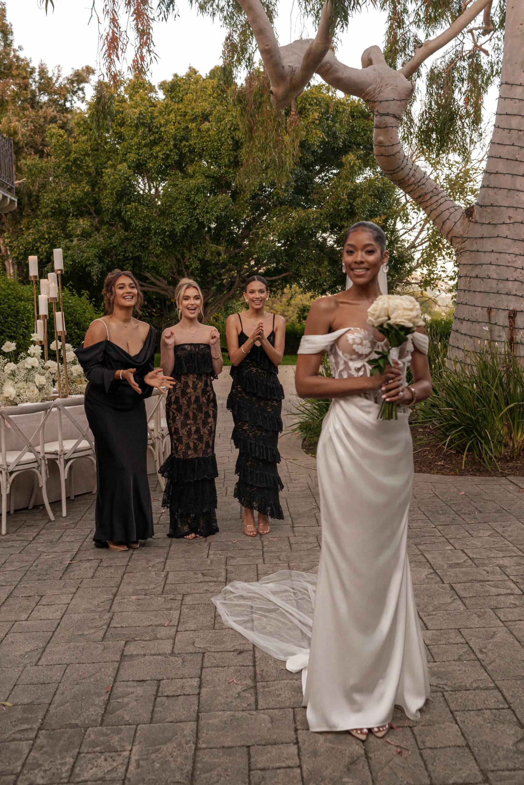 Black One And Only Satin Dress*JLUXLABEL Clearance