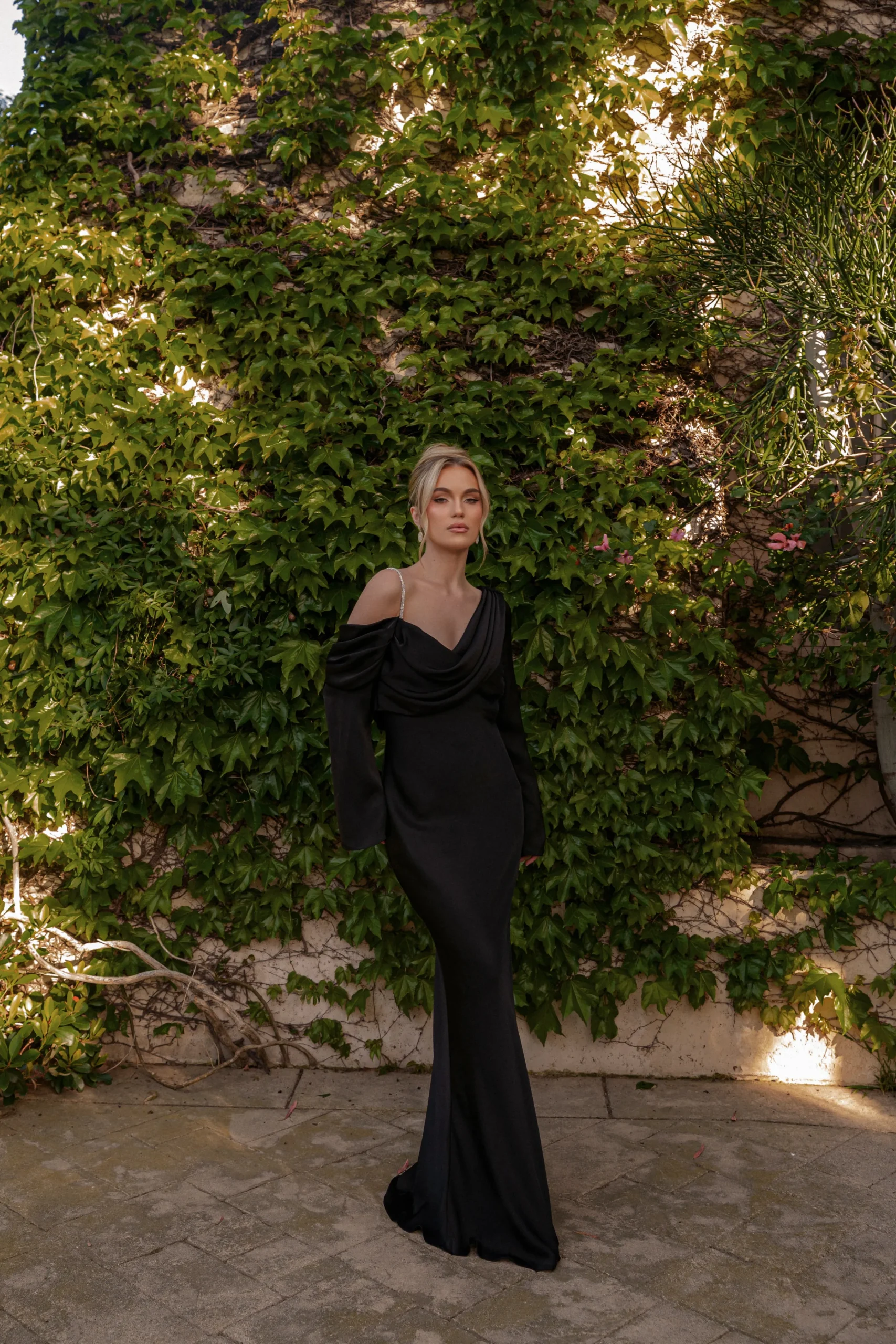 Black One And Only Satin Dress*JLUXLABEL Clearance