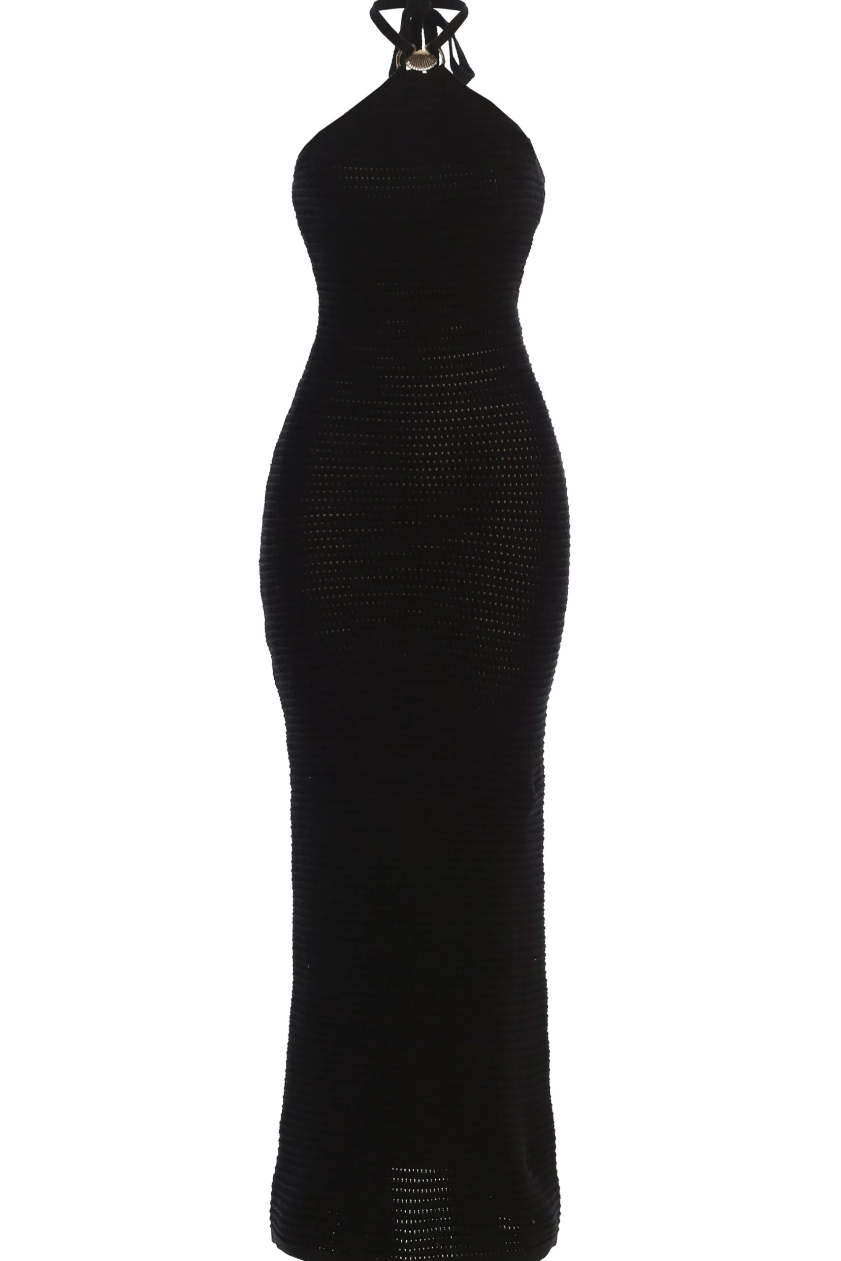 Black Overseas Halter Maxi Dress*JLUXLABEL New