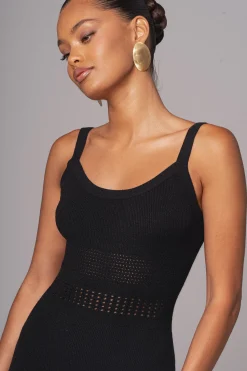 Black Palm Springs Knit Maxi Dress*JLUXLABEL Hot