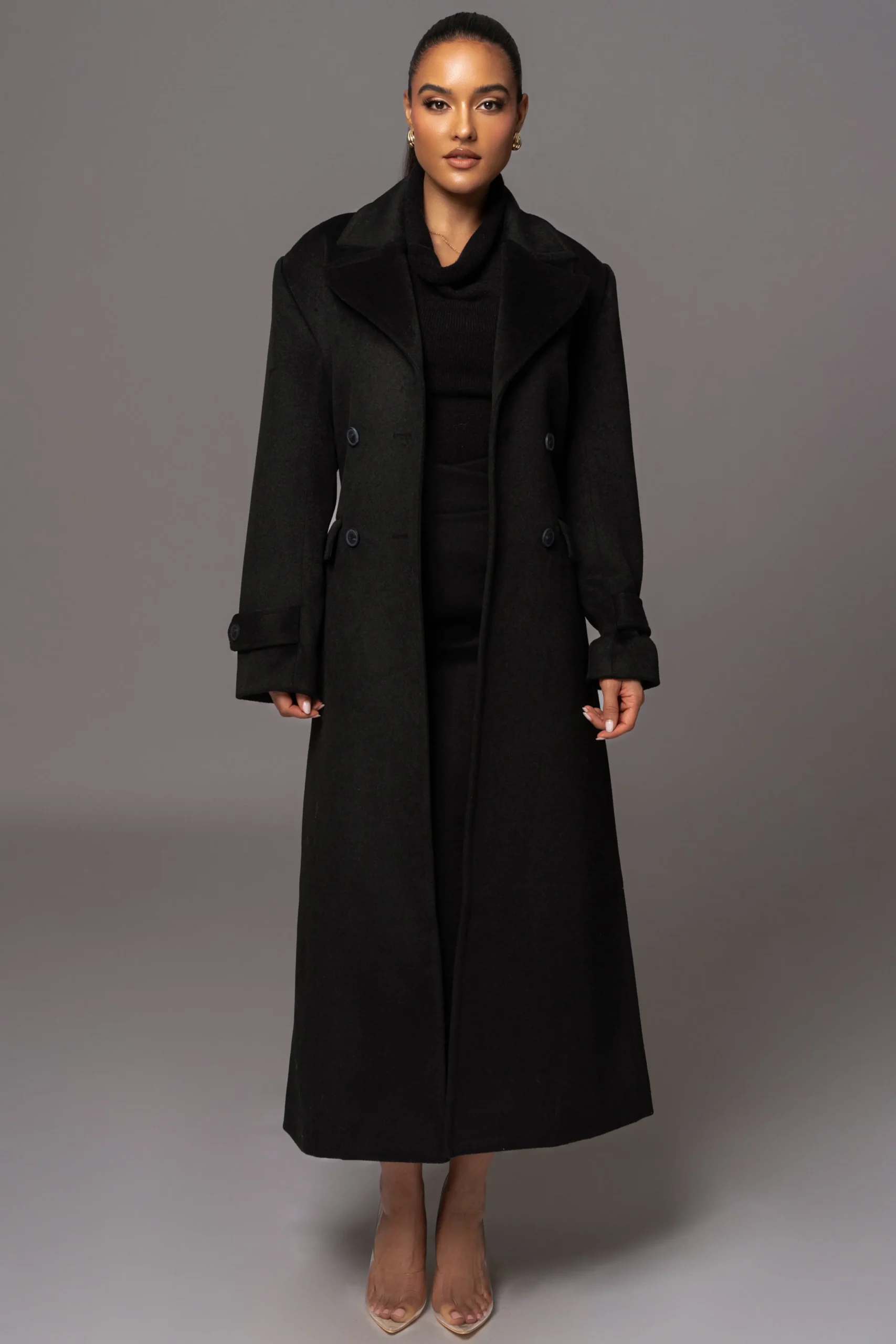 Black Rain Or Shine Longline Coat*JLUXLABEL Sale