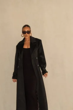 Black Rain Or Shine Longline Coat*JLUXLABEL Sale