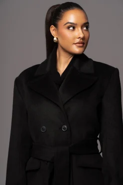 Black Rain Or Shine Longline Coat*JLUXLABEL Sale