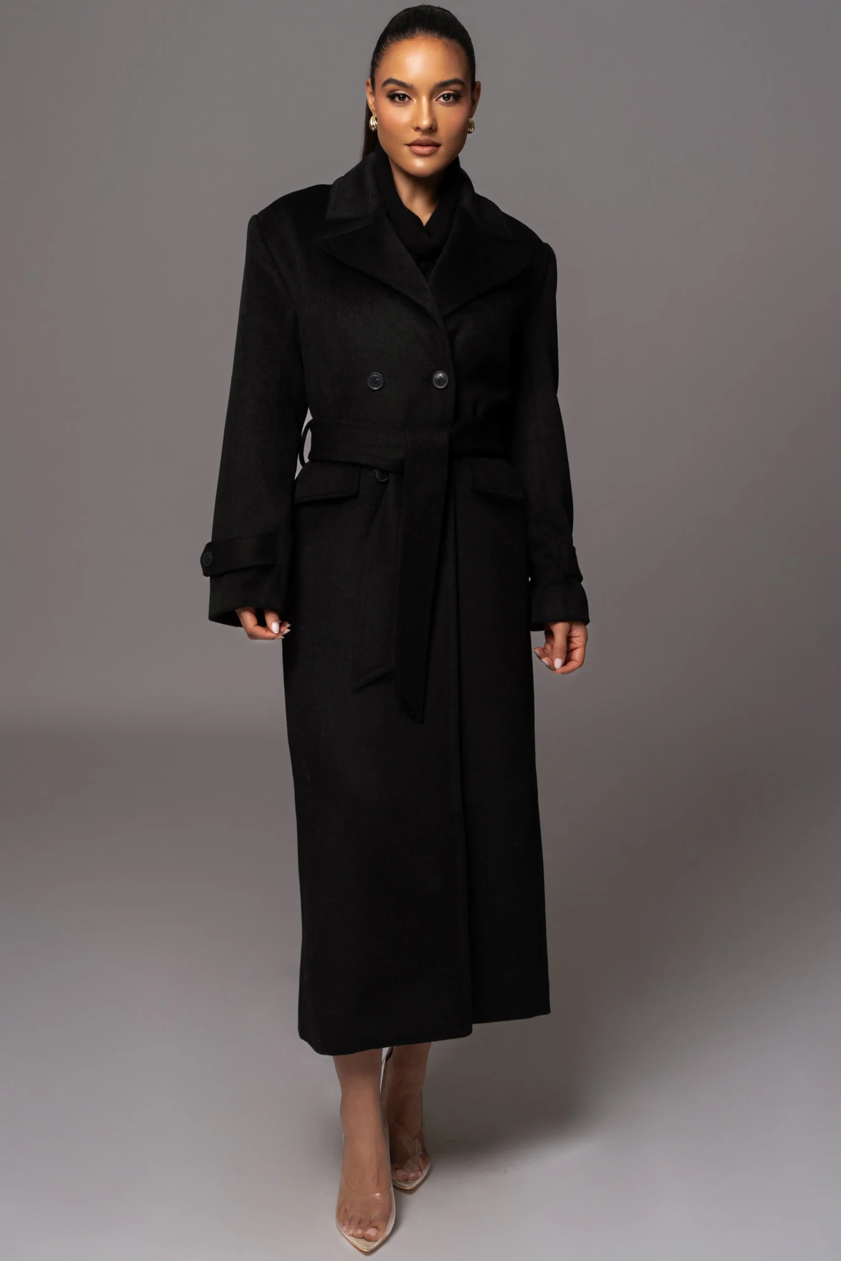 Black Rain Or Shine Longline Coat*JLUXLABEL Sale