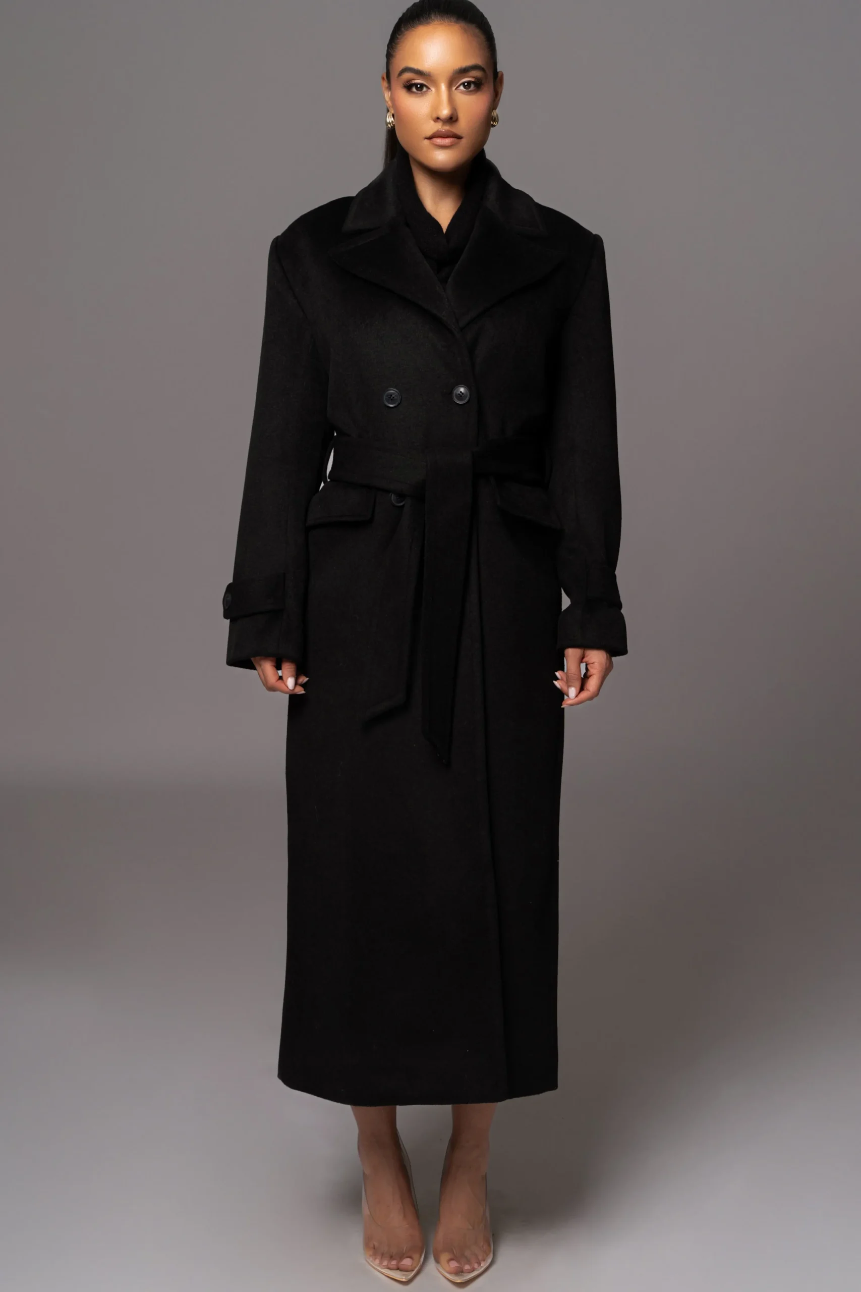 Black Rain Or Shine Longline Coat*JLUXLABEL Sale