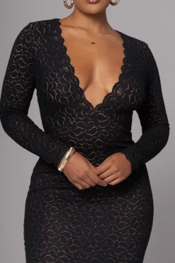 Black Reunited Maxi Dress*JLUXLABEL Best