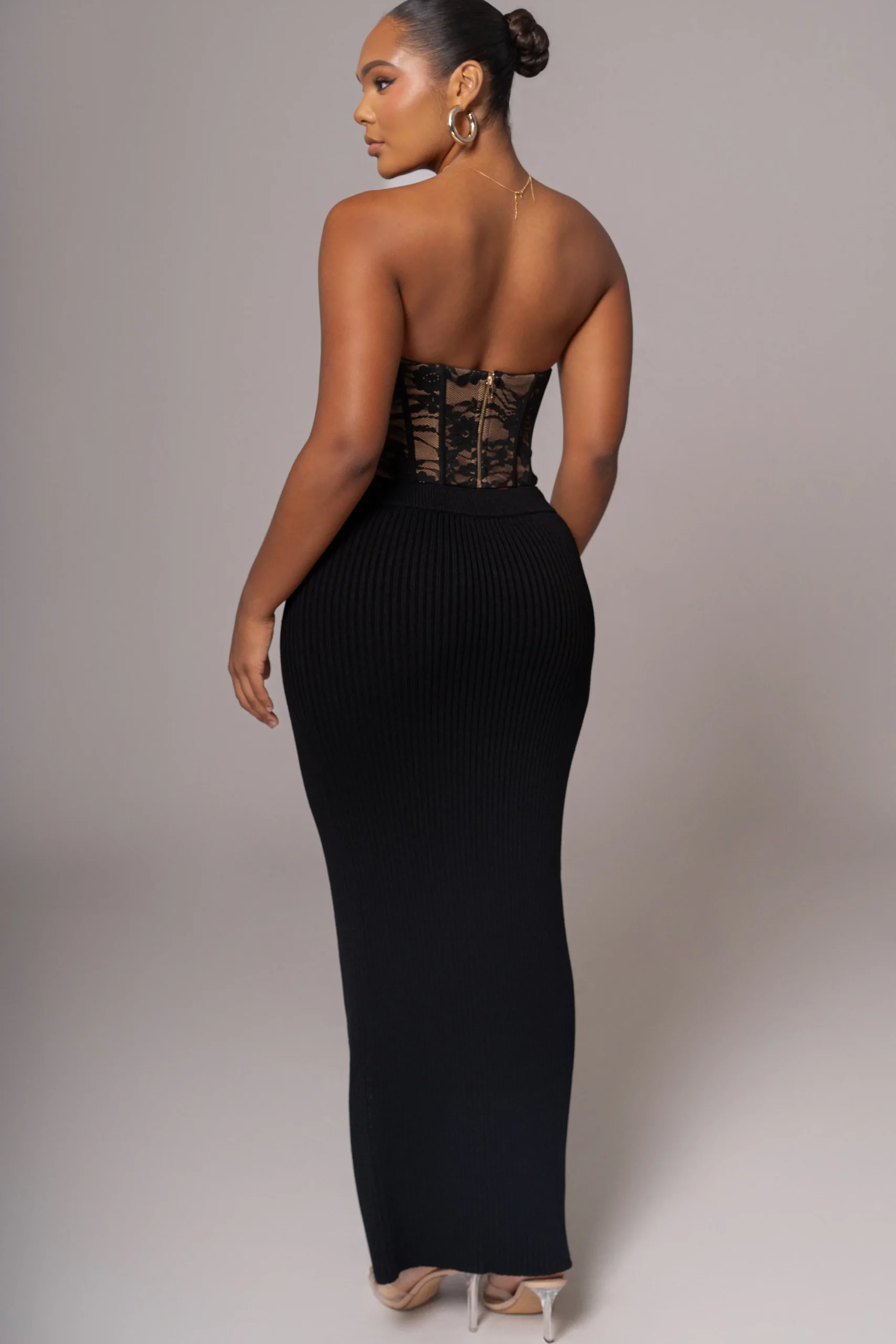 Black Rosemere Lace Top*JLUXLABEL Clearance