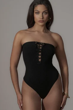 Black Seabound Bodysuit*JLUXLABEL Sale