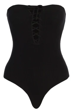 Black Seabound Bodysuit*JLUXLABEL Sale