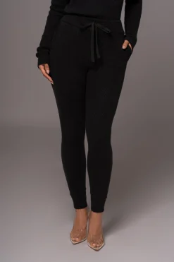 Black Sedona Knit Pant Set*JLUXLABEL Fashion