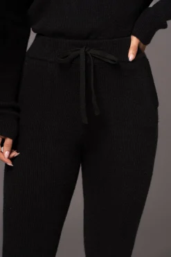 Black Sedona Knit Pant Set*JLUXLABEL Fashion