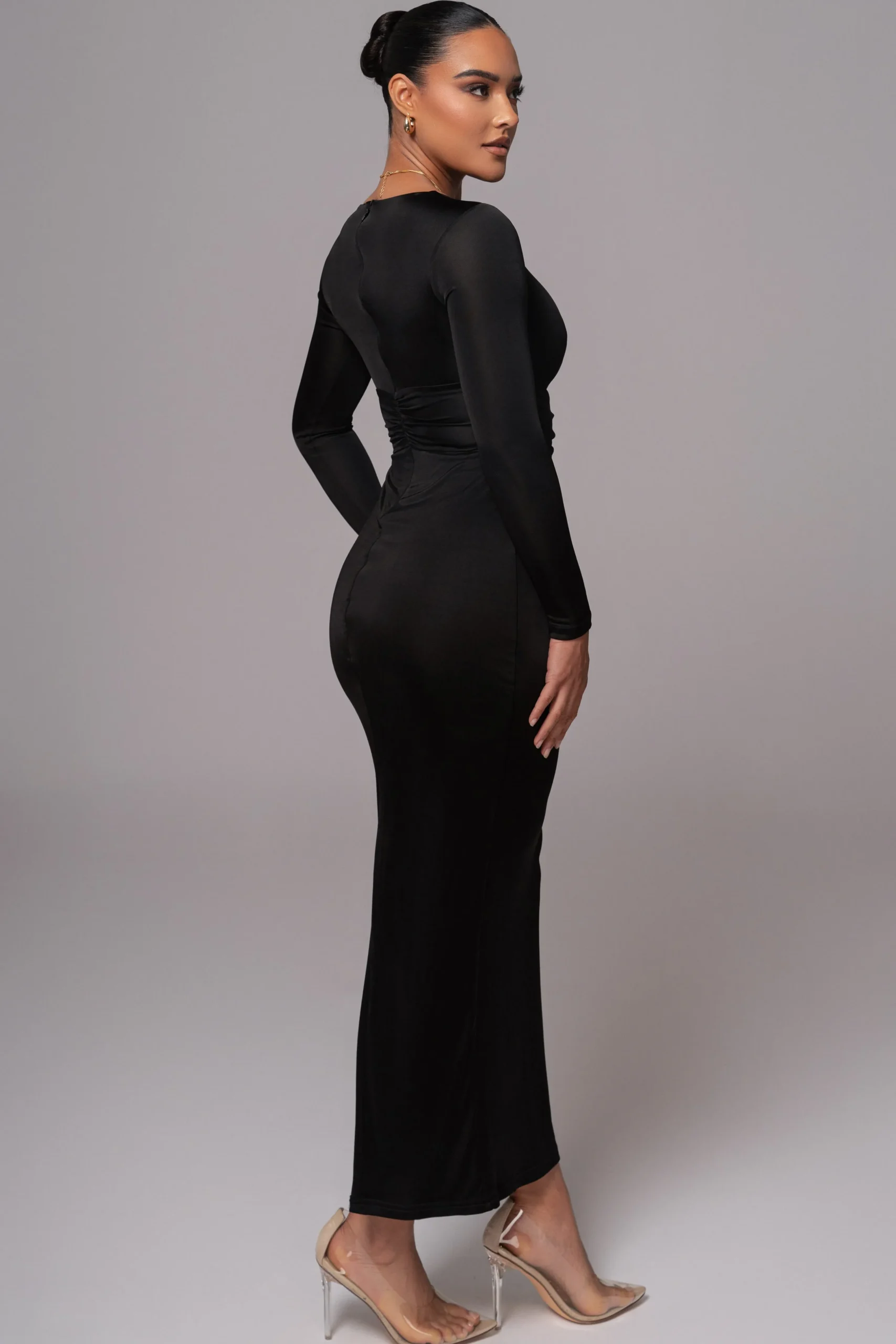 Black Soiree Cutout Maxi Dress*JLUXLABEL Outlet