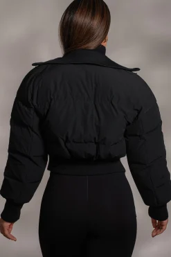 Black Stassie Ribbed Jacket*JLUXLABEL Hot